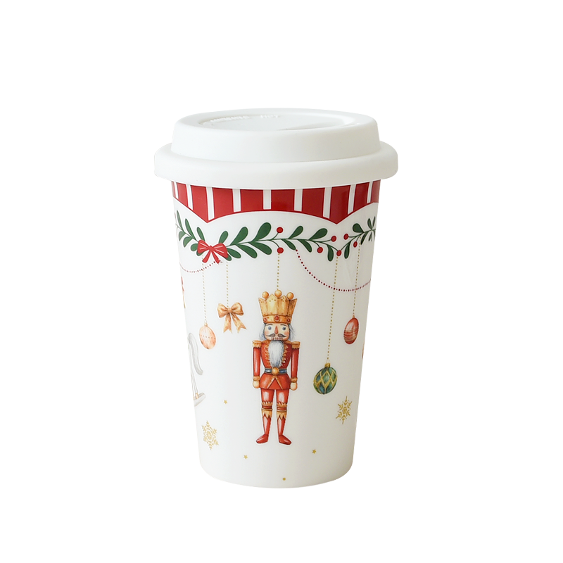 Nutcracker Friends 350ml mug with silicon cover & decal