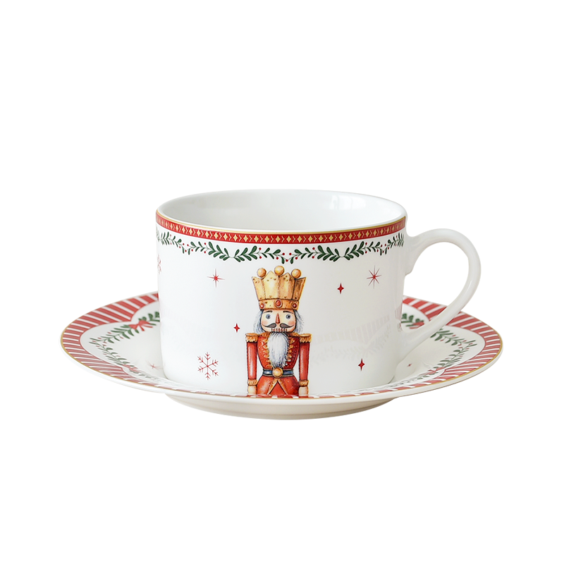 Nutcracker Friends 200CC tea cup &saucer with decal