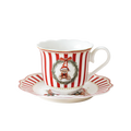 Striped Bear 250CC tea  cup in wavy shape with decal