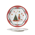 Nutcracker Friends 10.5'' dinner plate in rim shape with decal