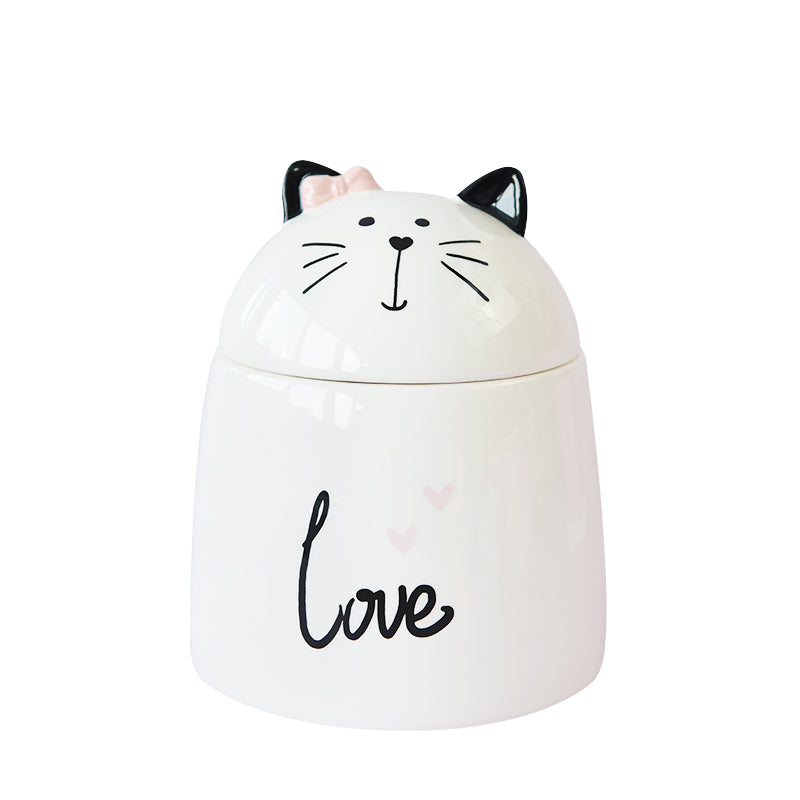 Love Cat Ceramic Canister 1350ml - W181714