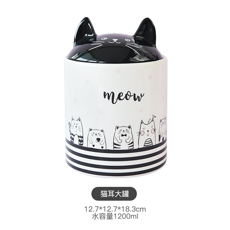Meow Cat Ear Canister 1200ml - W181723