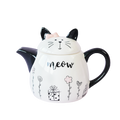 Meow Cat Teapot with Pink Bow 500ml - W181727