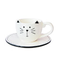 Meow Cat Mug & Saucer Set 220ml - W181756