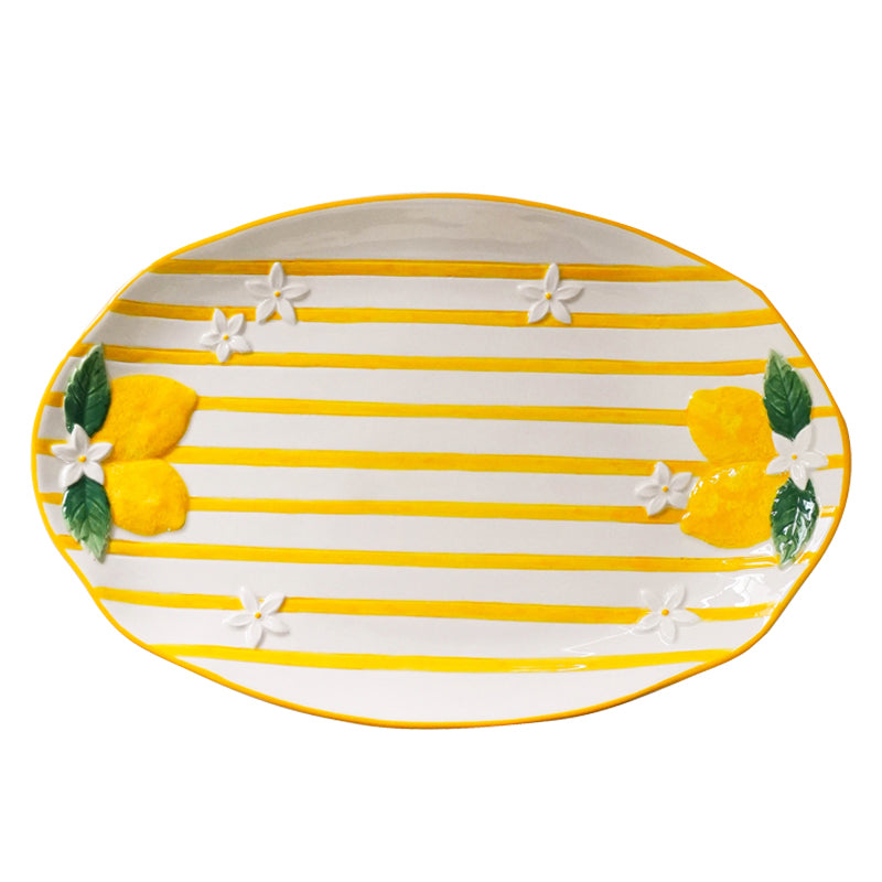 Lemon Oval Plate