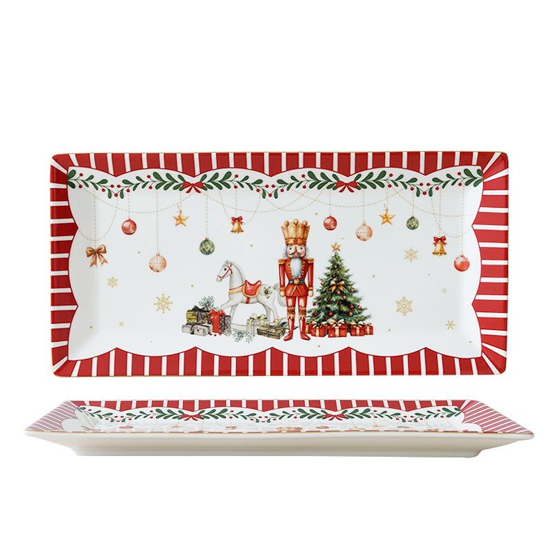 Nutcracker Friends 12"Rectangle Plate