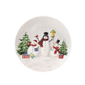 Country Snowman Large Round Plate
