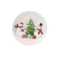 Country Snowman Small Round Plate