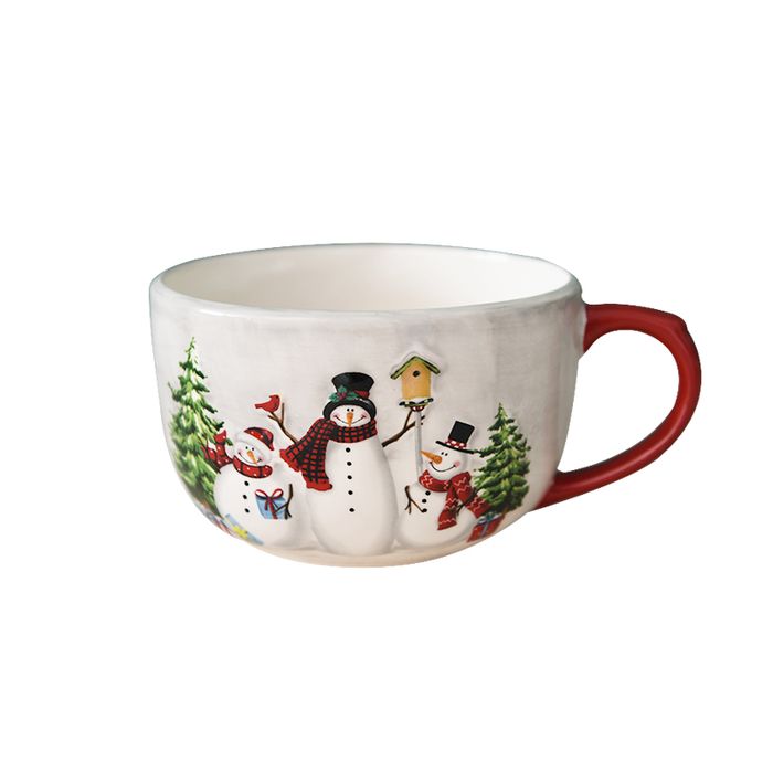 Country Snowman Soup Cup