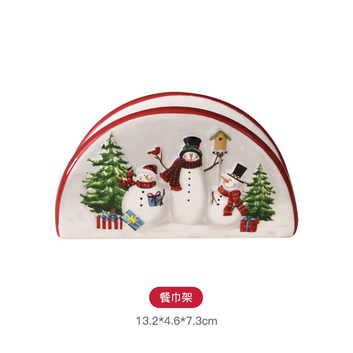 Country Snowman Napkin Holder