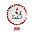 Nordic Santa Small Round Plate
