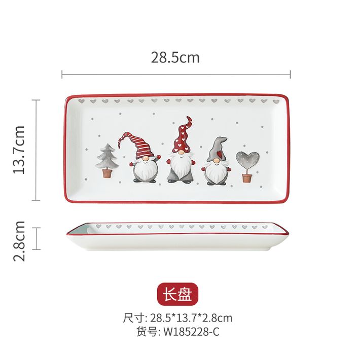 Nordic Santa New Oblong Plate
