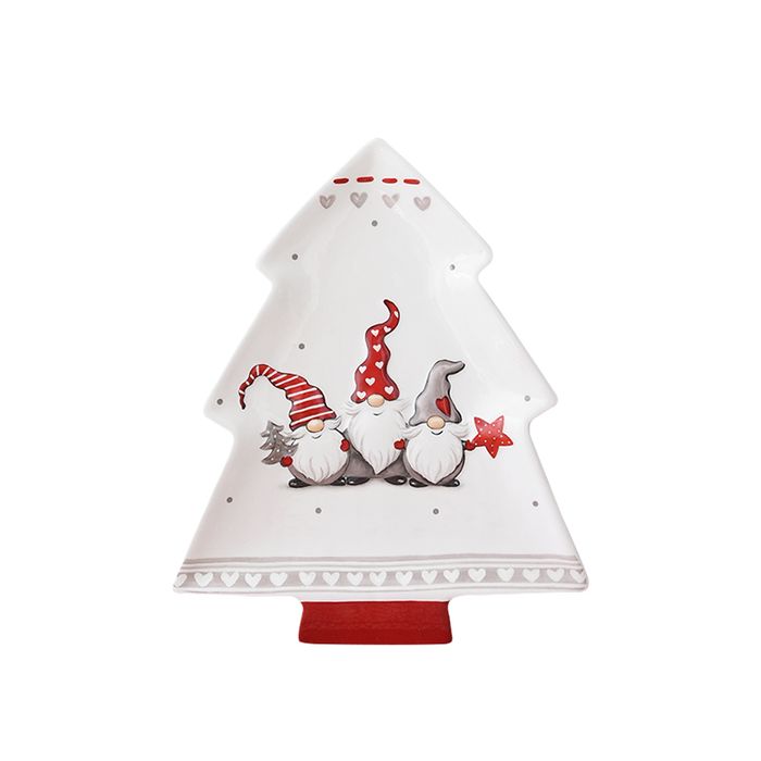 Nordic Santa Tree Plate (L)