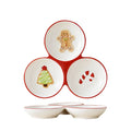 Gingerbread Tale 3-Section Plate