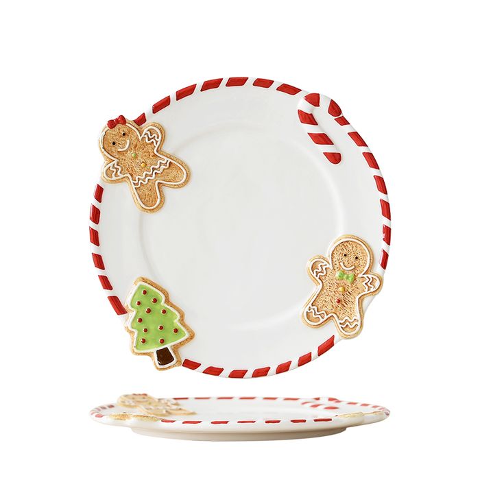 Gingerbread Tale Round Plate (M)