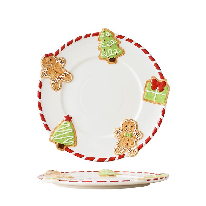 Gingerbread Tale Round Plate (L)