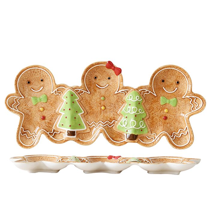 Gingerbread Tale Gingerbread Family Plate