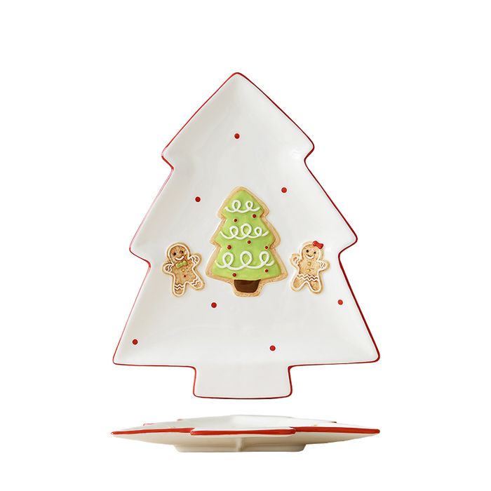 Gingerbread Tale Tree Plate (L)