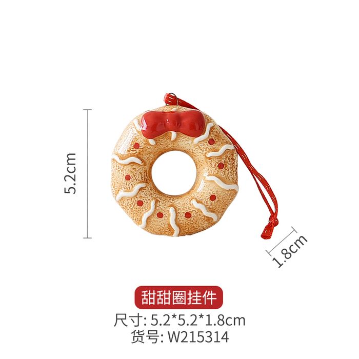 Gingerbread Tale Donut Ornament