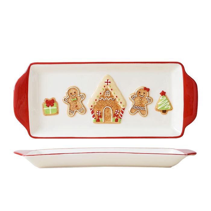 Gingerbread Tale Oblong Plate