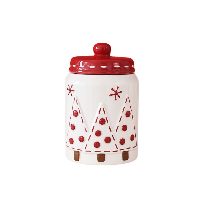 Stitched Christmas Medium Jar