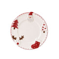 Stitched Christmas Round Plate (L)