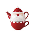 Stitched Christmas Teapot & Cup Set