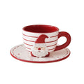 Stitched Christmas Cup & Saucer
