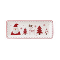 Stitched Christmas Oblong Plate