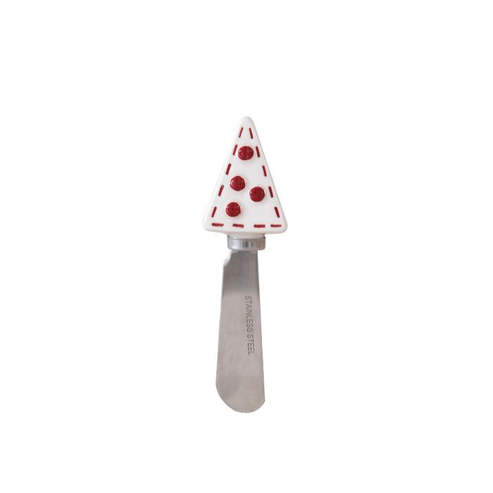 Stitched Christmas Butter Knife (White)